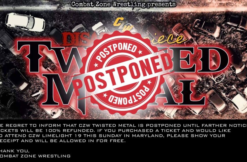  CZW is Forced to Postpone Junkyard Event